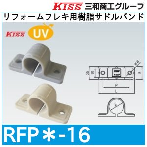 画像1: リフォームフレキ用樹脂サドルバンド 三和商工