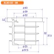 画像2: Eジョイント 洗面器手洗いトラップ用 1ケース エムツーエム (2)