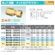 画像3: WJ18型「ナット付アダプター」JWWA G-651 黄銅C3604BD ダブルロックジョイント (3)