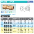 画像3: WJ3型「異径ソケット」JWWA G-652 青銅CAC406C ダブルロックジョイント (3)