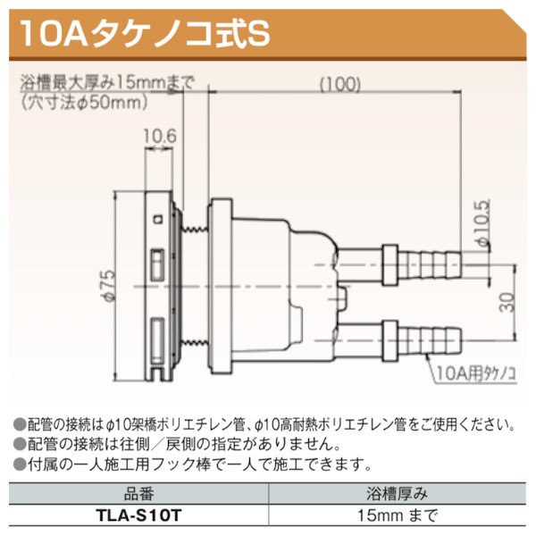 循環アダプター 10Aタケノコ式S 東洋アルチタイト産業