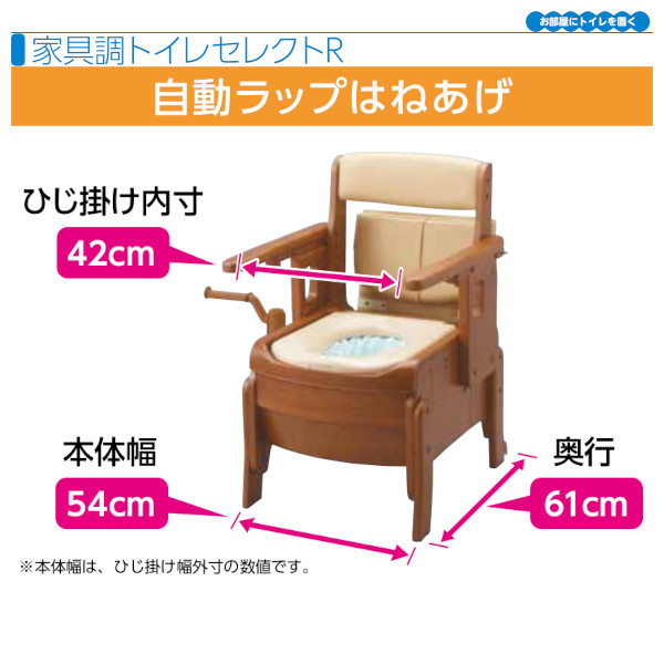 サイン・掲示用品 パネル 安寿 家具調トイレセレクトR自動ラップ