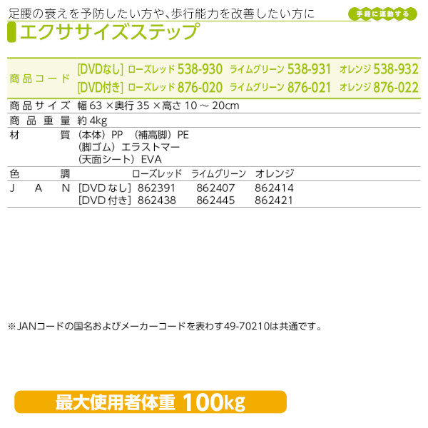 安寿 エクササイズステップ アロン化成 - 配管スーパー.com