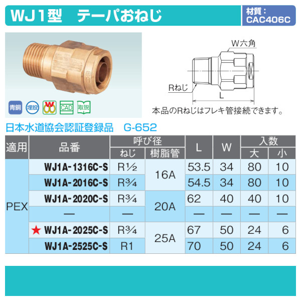 売れ筋 オンダ製作所 各種配管システム クイックジョイント QPJ24型 ダブルロックジョイント L50 大ロット 80台 ONDA 